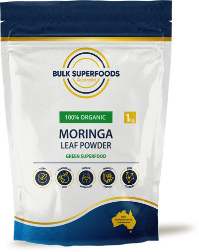 Organic Moringa Leaf Powder 500g by Bulk Super Foods