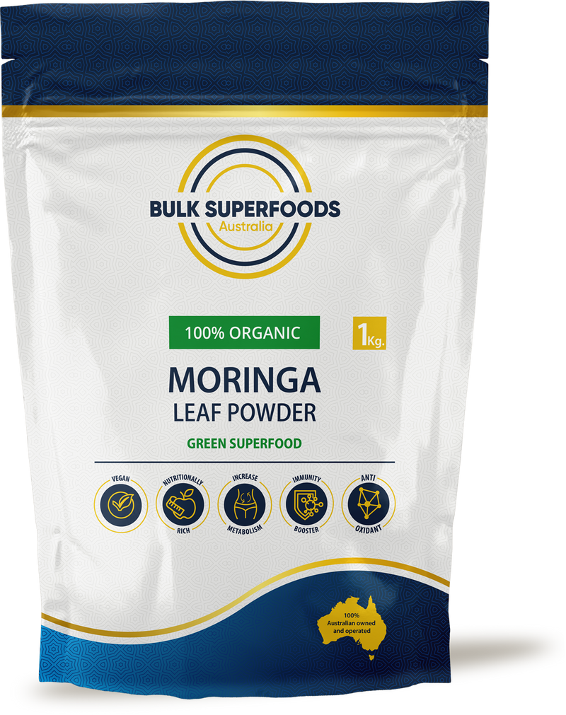 Organic Moringa Leaf Powder 500g by Bulk Super Foods