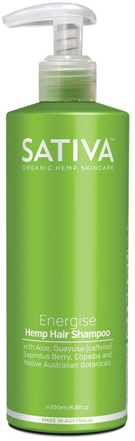 Sativa Organic Hemp Hair Shampoo Energise 200ml