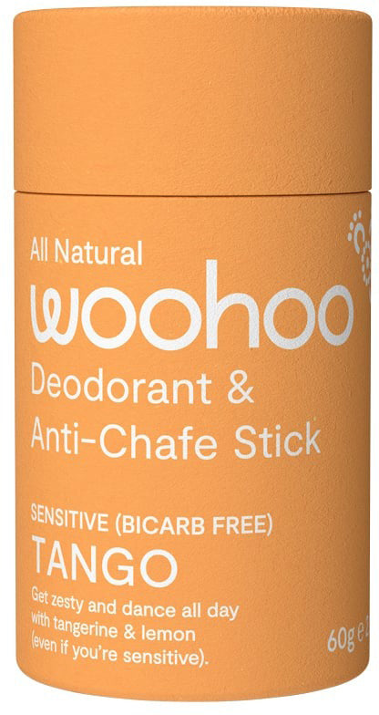 Woohoo Deodorant & Anti-Chafe Stick Tango (Sensitive Bicarb Free) 60g