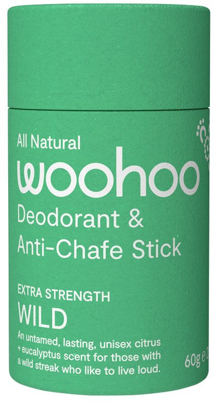 Woohoo Deodorant & Anti-Chafe Stick Wild (Ultra Strength Unisex) 60g