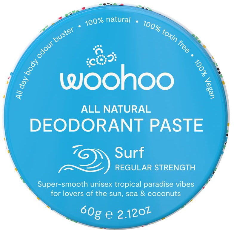 Woohoo Deodorant Paste Surf (Regular Strength)Tin 60g