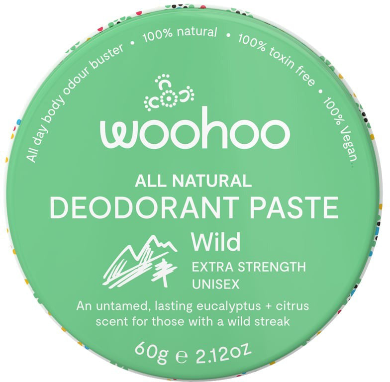 Woohoo Deodorant Paste Wild (Extra Strength Unisex) Tin 60g