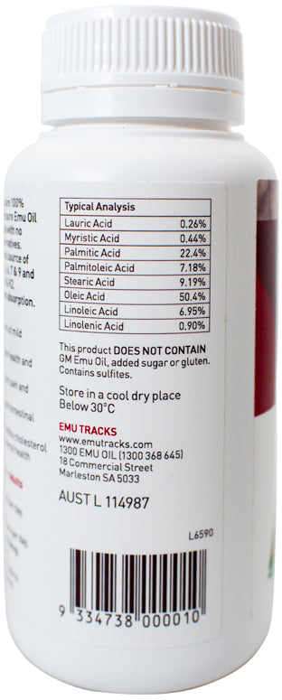 Emu Tracks Emu Oil 100 Capsules