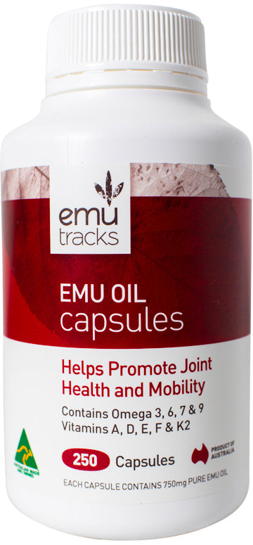 Emu Tracks Emu Oil 250 Capsules