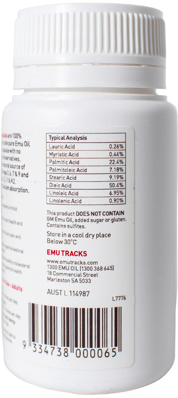 Emu Tracks Emu Oil 60 Capsules