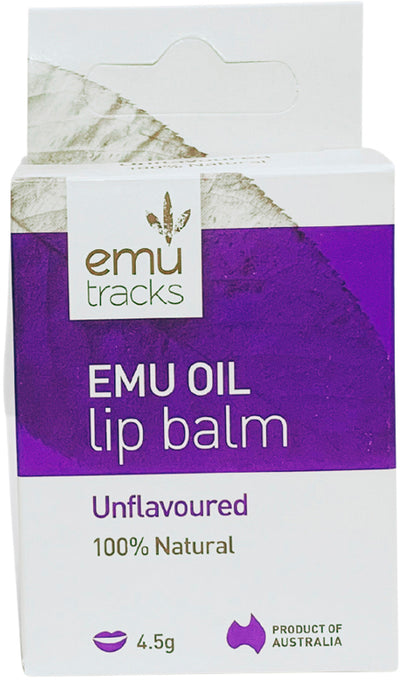 Emu Tracks Emu Oil Lip Balm Unflavoured 4.5g