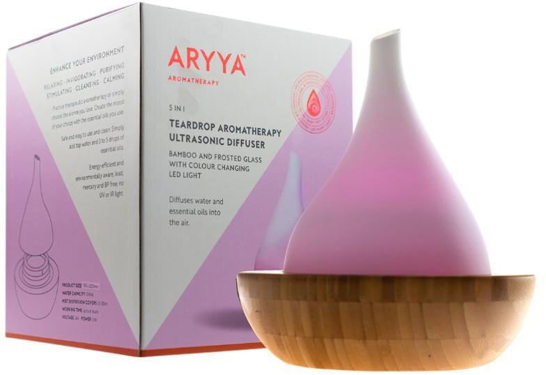 SaltCo Aryya Ultrasonic Diffuser Bamboo Teardrop