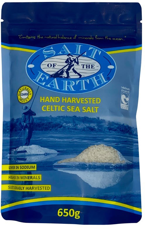 Salt Of The Earth Hand Harvested Celtic Sea Salt Coarse 650g