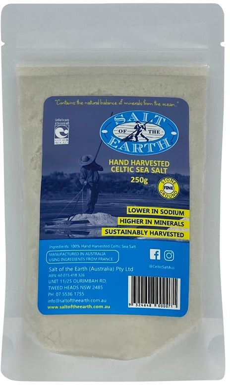 Salt Of The Earth Hand Harvested Celtic Sea Salt Fine 250g