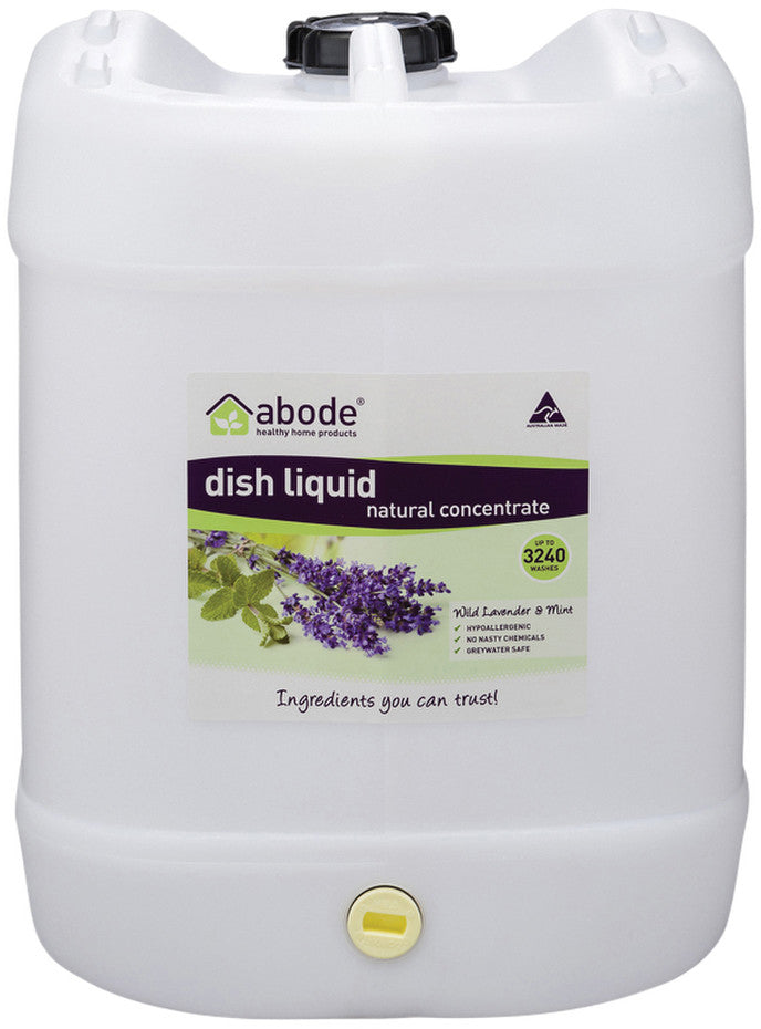 Abode Dish Liquid Concentrate Wild Lavender & Mint 15L