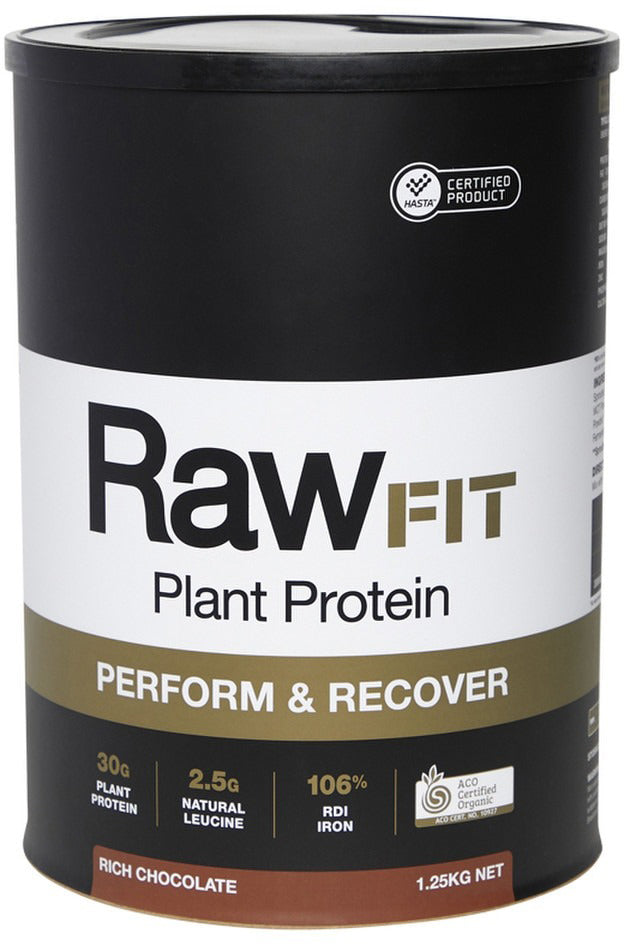 Amazonia RawFIT Plant Protein Organic Perform & Recover Rich Chocolate 1.25kg