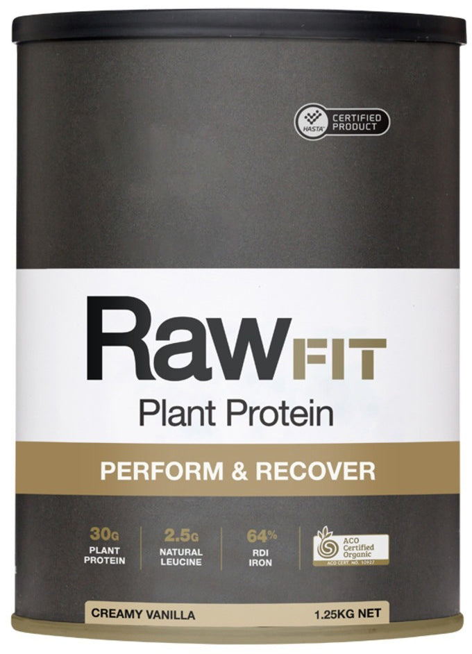 Amazonia RawFIT Plant Protein Organic Perform & Recover Creamy Vanilla 1.25kg