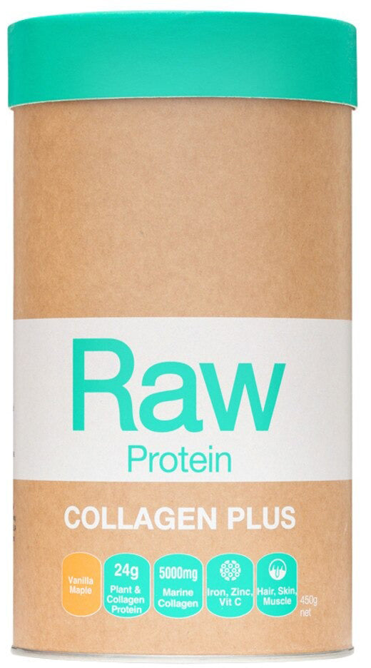 Amazonia Raw Protein Collagen Plus Vanilla Maple 450g