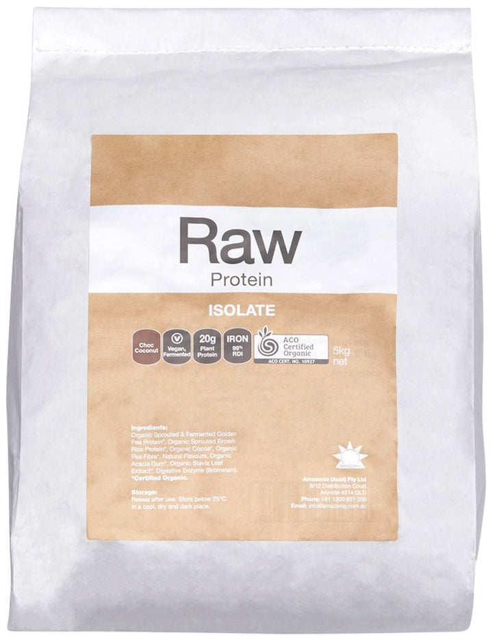 Amazonia Raw Protein Organic Isolate Choc Coconut 5kg