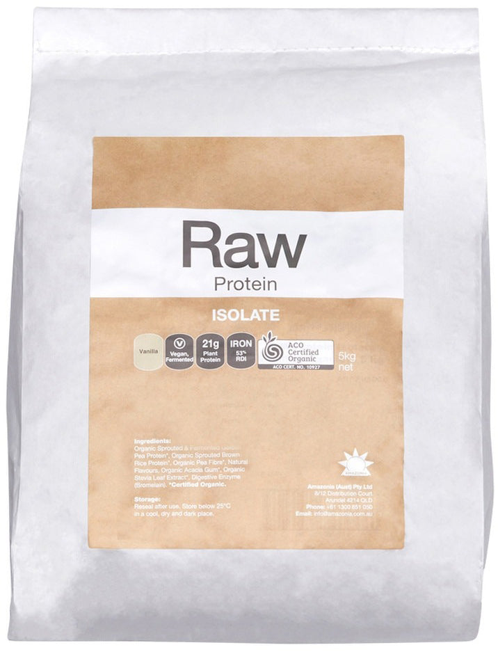 Amazonia Raw Protein Organic Isolate Vanilla 5kg