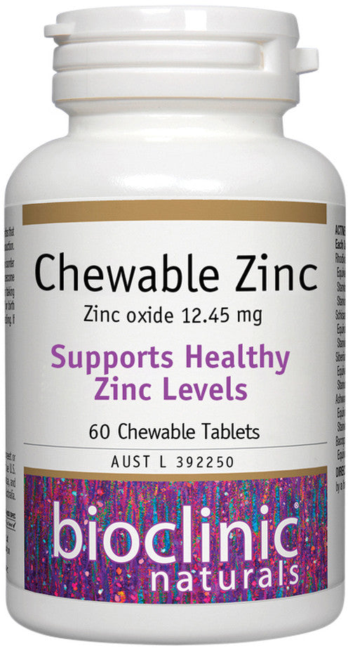 Bioclinic Naturals Chewable Zinc 60t