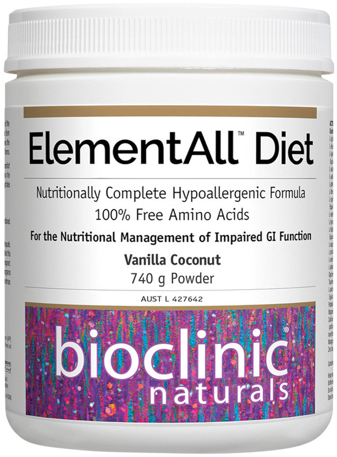 Bioclinic Naturals ElementAll Diet Vanilla Coconut Powder 740g