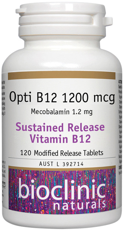 Bioclinic Naturals Opti B12 1200mcg (Sustained Release) 120t