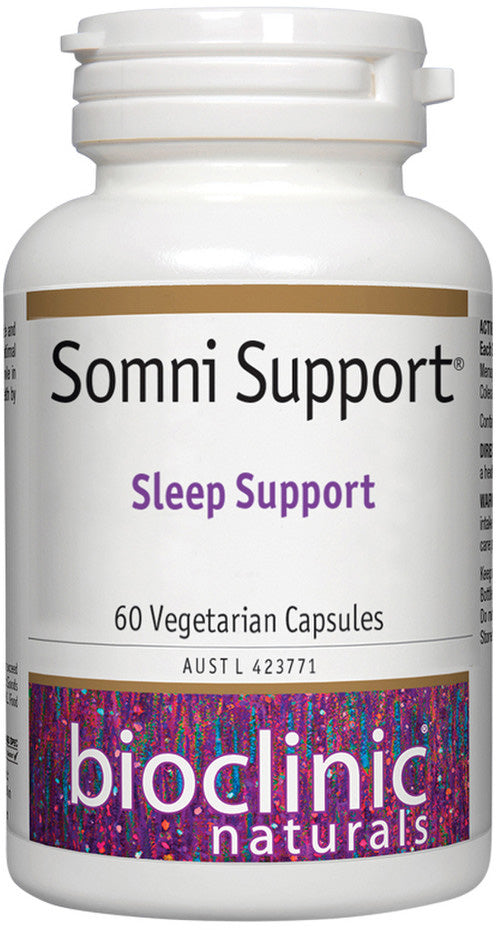 Bioclinic Naturals Somni Support (Sleep Support) 60 Veg Capsules