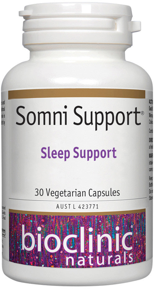 Bioclinic Naturals Somni Support (Sleep Support) 30 Veg Capsules