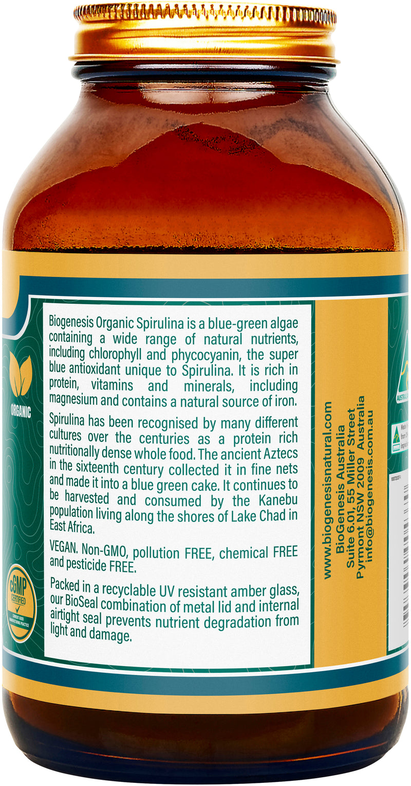 BioGenesis California Spirulina 200G Powder