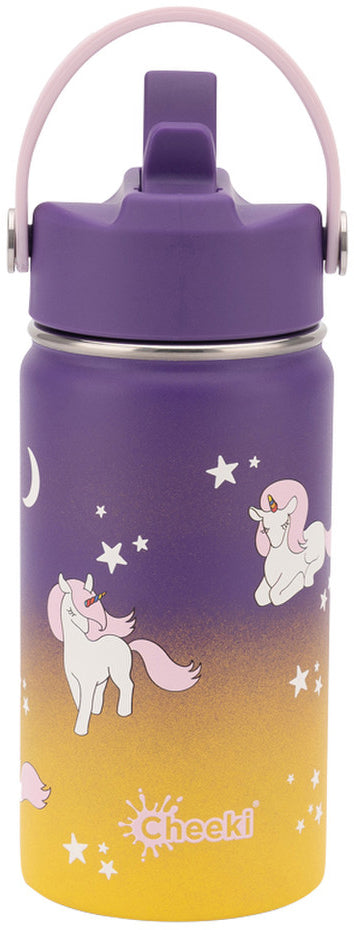 Cheeki Insulated Bottle Kids Unicorn 400ml