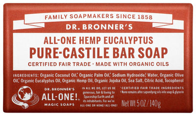 Dr. Bronner's Pure-Castile Bar Soap (Hemp All-One) 140g