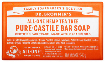 Dr. Bronner's Pure-Castile Bar Soap (Hemp All-One) 140g