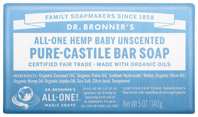 Dr. Bronner's Pure-Castile Bar Soap (Hemp All-One) 140g