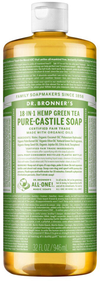 Dr. Bronner's Pure-Castile Soap Liquid (Hemp 18-in-1) 946ml