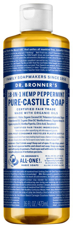 Dr. Bronner's Pure-Castile Soap Liquid (Hemp 18-in-1) 473ml