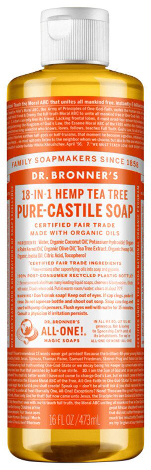 Dr. Bronner's Pure-Castile Soap Liquid (Hemp 18-in-1) 473ml