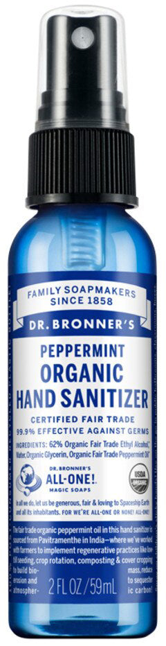 Dr. Bronner's Organic Hand Sanitizer 59ml