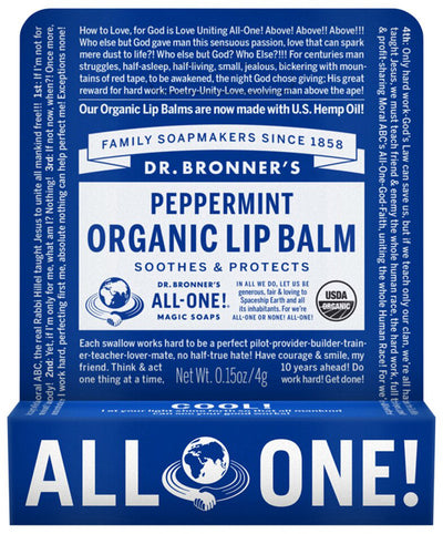 Dr. Bronner's Organic Lip Balm 4g