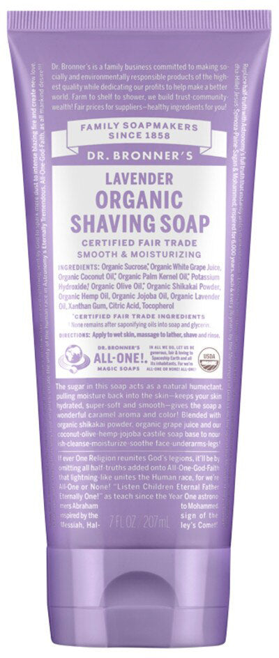 Dr. Bronner's Organic Shaving Soap 207ml