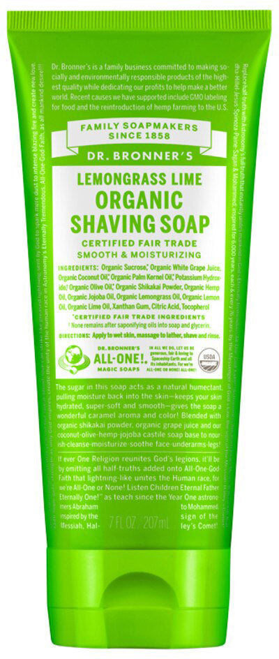 Dr. Bronner's Organic Shaving Soap 207ml