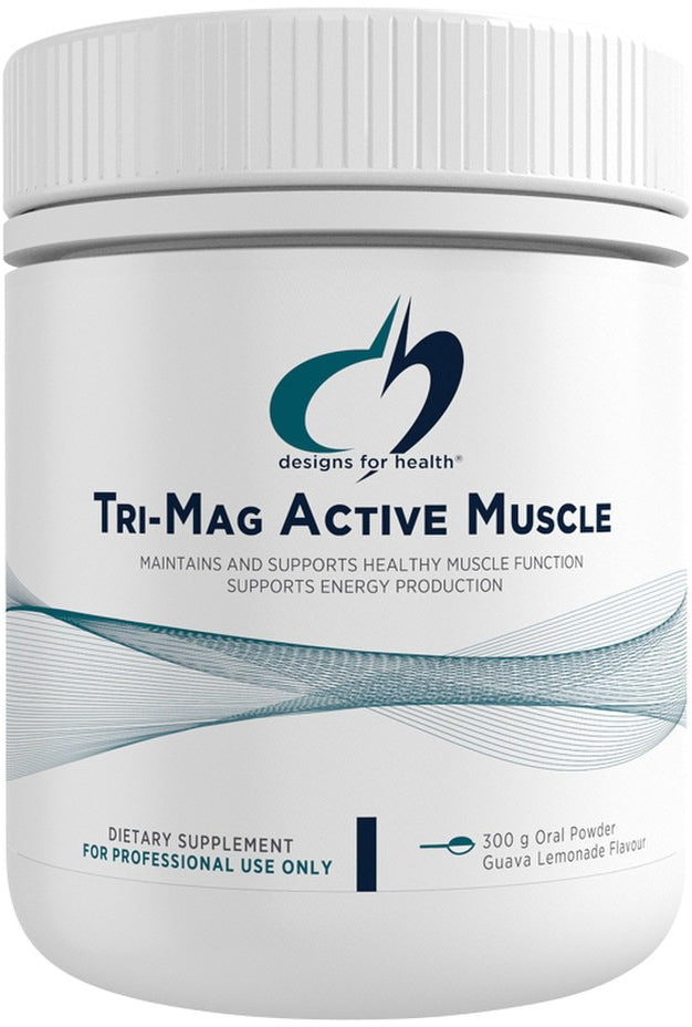 Designs For Health Tri-Mag Active Muscle Guava Lemonade Oral Powder 300g