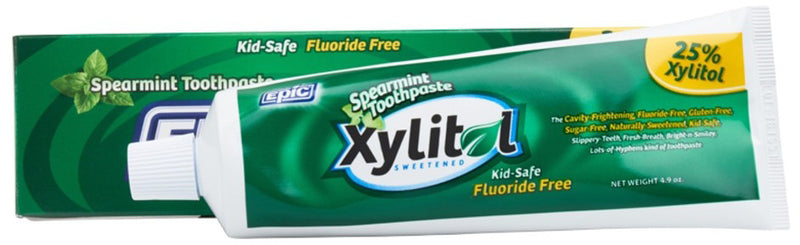 Epic Spearmint Toothpaste with Xylitol (Fluoride Free) 4.9oz