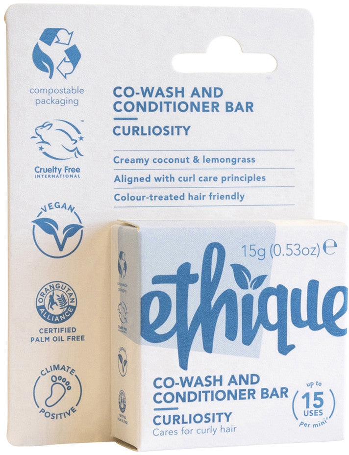 Ethique Bar Co-Wash and Conditioner Curliosity (Cares For Curly Hair) 15g