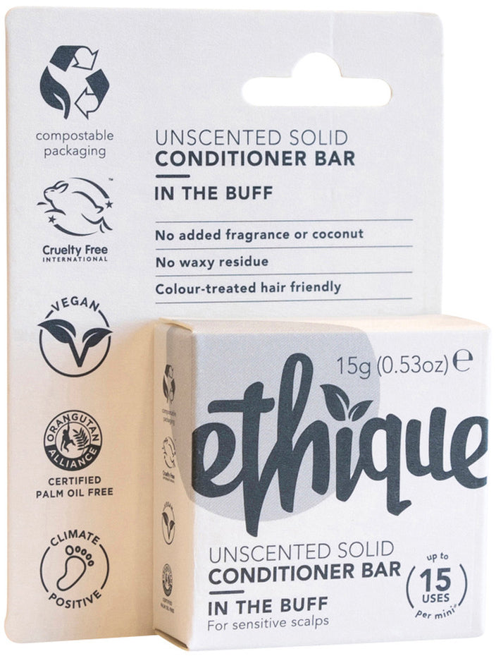 Ethique Bar Conditioner Solid In The Buff (For Sensitive Scalps) Unscented 15g