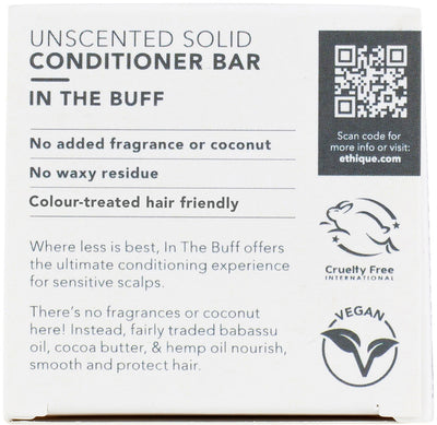 Ethique Bar Conditioner Solid In The Buff (For Sensitive Scalps) Unscented 60g