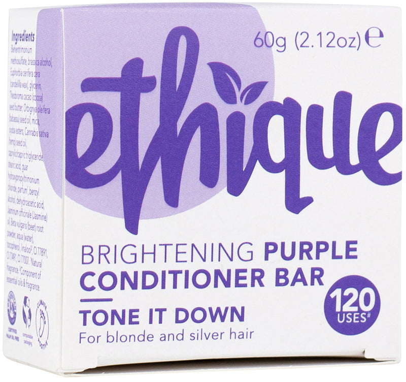 Ethique Bar Conditioner Brightening Purple Tone It Down (For Blonde and Silver Hair) 60g