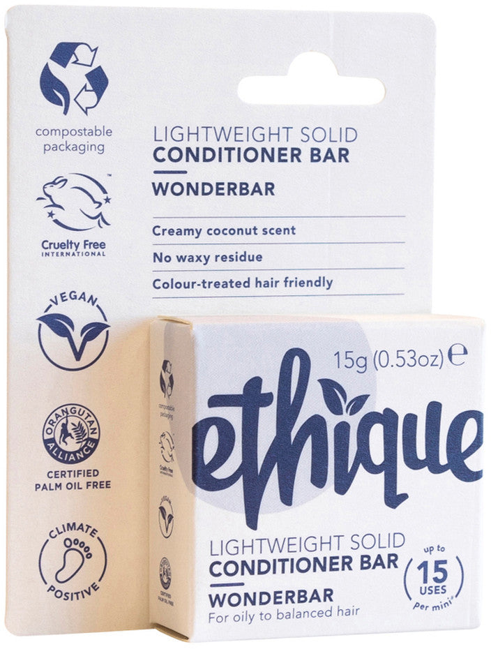 Ethique Bar Conditioner Lightweight Solid Wonderbar (For Oily To Balanced Hair) 15g