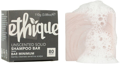 Ethique Bar Shampoo Solid Bar Minimum (Gently Cleanses Sensitive Scalps) Unscented 110g