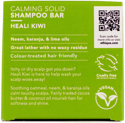 Ethique Bar Shampoo Calming Solid Heali Kiwi (For Touchy Scalps) 110g