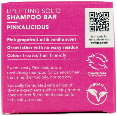 Ethique Bar Shampoo Uplifting Solid Pinkalicious (Revives Balanced Hair) 110g