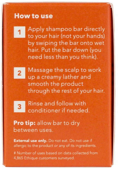 Ethique Bar Shampoo Volumising Solid Sweet & Spicy (Adds Oomph To Fine Hair) 110g