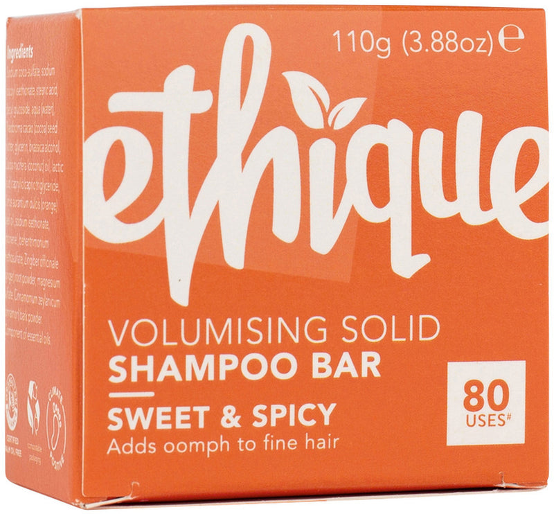 Ethique Bar Shampoo Volumising Solid Sweet & Spicy (Adds Oomph To Fine Hair) 110g