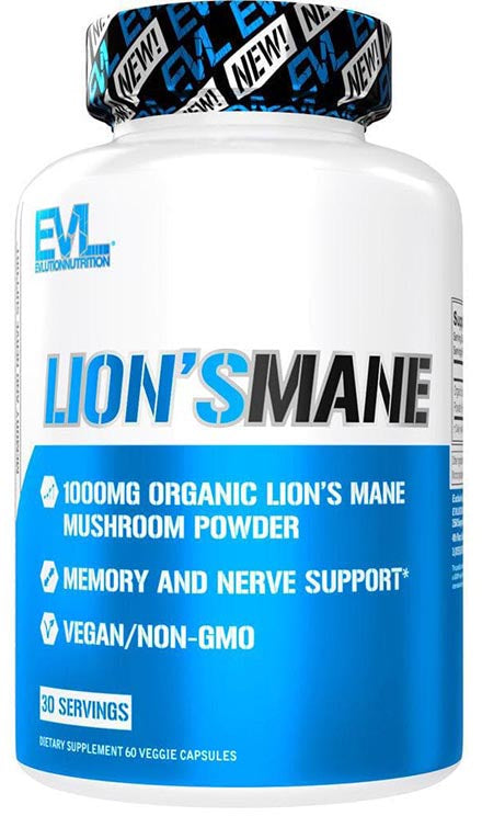 EVL Nutrition Lion’s Mane (30 Serve) 60 Capsule